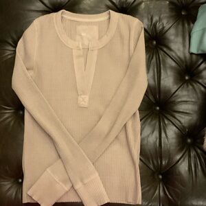Aerie Ribbed Long Sleeve Top